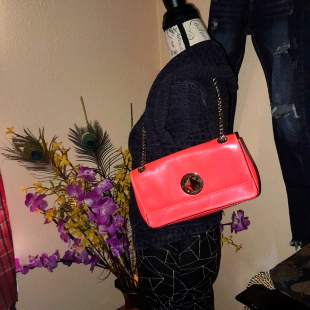 Kate Spade Vibrant Leather Gold Chain Handbag